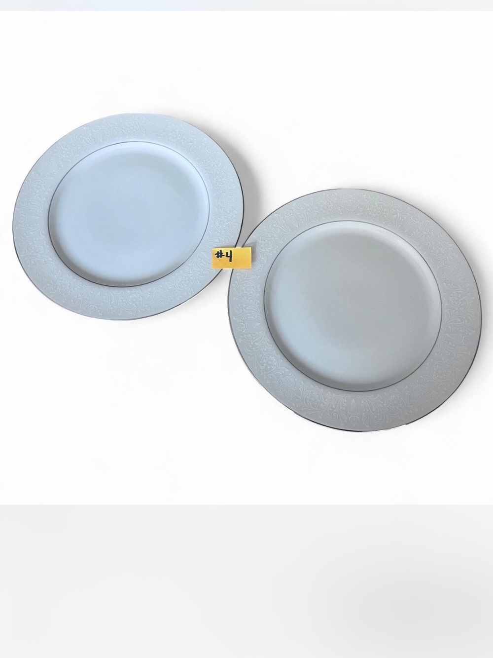 Vintage Crown Victoria Lovelace China  Dinner Plates Set of 2